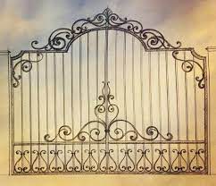 Pin By Alicia Avalos On Portao Iron Gate Design Wrought Iron Driveway Gates Wrought Iron Gate Designs