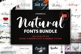 It's free for personal and commercial users. New Natural Font Bundles 3750908