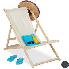 Kurze lieferzeiten, qualität und ein guter service sind. Liegestuhl Holz Holz Strandliege Mit Stoffbezug Klappbar Verstellbar Fur Garten Strand Balkon Beige 6100280677176127