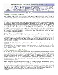 Marion Local Schools—Mike Pohlman President's Message—Jim Keller