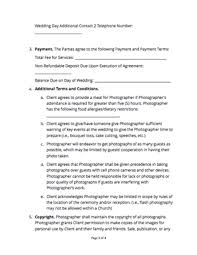 Their wedding packages include all the important essentials, so you get to focus on the fun things, like food + décor! Wedding Cake Contract Agreement