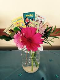 I recently had the pleasure of hosting a sweet baby shower for my friend kristen steele. Little Golden Book Baby Shower Centerpieces Storybook Baby Shower Baby Shower Book Baby Boy Shower Table Centerpieces