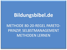 Dieses prinzip lässt sich auf. Pareto Prinzip 80 20 Regel Beispiel Anwendung Definition