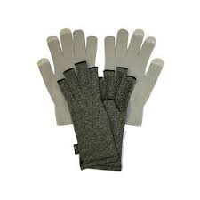 Details About Imak Compression Active Arthritis Gloves Medium Grey Touchscreen Overgloves