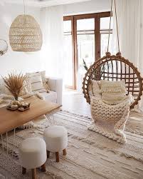 Meeks Wicker Hanging Swing Chair In 2020 Living Room Designs First Apartment Decorating Boho Living Room