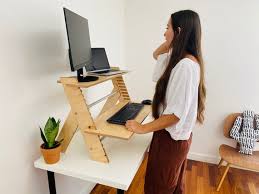 A diy standing desk is not only a healthy option but also helps boost your productivity when working at home. Minimal Wood Standing Desk Converter Convertible Standing Etsy