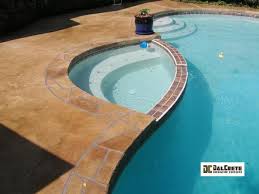 Inground pool with wood deck the aggregated flooring is among the best deck ideas. Acid Stained Concrete Flooring Dallas Irving Mckinney Tx Dalcrete Decorative Concrete Inc