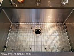 Monsinta kitchen sink grid and sink protectors for stainless steel kitchen sink, sink bottom grid, 27 5/8 x 15 11/16 with rear drain for single sink bowl, sink mats and sink racks for kitchen sink. Why You Should Ditch Your Sink Grid Now Girl Just Diy