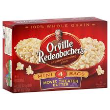 There are 100 calories in 1 bag (33 g) of orville redenbacher's smart pop! Orville Redenbacher S Mini Bags Movie Theater Butter Gourmet Popping Corn Shop Popcorn At H E B
