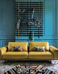 Un salon bleu canard jaune les petits riens. Deco Bleu Canard Et Jaune Qui Attise Des Sentiments Et Rehausse Le Decor