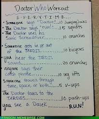 The Doctor Who Workout Is Harder Than It Sounds Doctor Who Workout Doctor Who Doctor