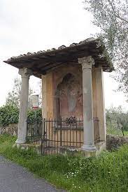 Bagno A Ripoli Firenze Tabernacolo Di Rimaggino Con Affresco Della Madonna In Trono Col Bambino Di Niccolo Di Pietro Gerini 1390 Firenze Paesaggi Madonna
