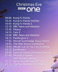 When is christmas eve in other years? Bbc Bbc One Christmas And New Year Schedules 2020