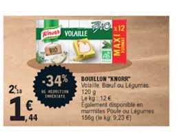 Offre Bouillon Knorr 34 De Reduction Immediate Chez E Leclerc