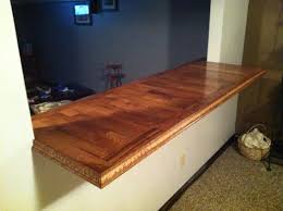Countertop Out Of Leftover Hardwood Flooring Laminate Hardwood Flooring Hardwood Floors Flooring