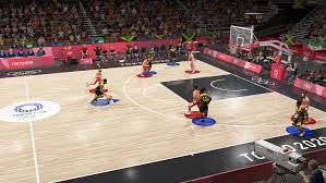 International basketball federation (fiba) and olympic basketball courts call for the court to be slightly smaller at 91.9 feet by 49.2 feet. Olympic Games Tokyo 2020 The Official Video Game Japanese Basketball And Table Tennis Screenshots Nintendobserver