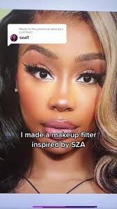 SZA Alien Makeup Filter Tutorial by Alexandra Piskin