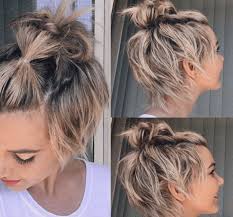 Today we will dispel this myth and prove that a romantic and vivid image can be made for a short haircut. 35 Best Half Up Bun Hairstyles That Don T Look Messy Yourtango