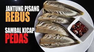 Silap cara boleh jadi hitam dan lebam. Cara Penyediaan Jantung Pisang Rebus Sambal Kicap Pedas Youtube