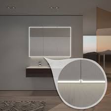 Somit wird eine optimale ausleuchtung durch den spiegel mit beleuchtung ermöglicht im bad ermöglicht. Spiegelschrank Nach Mass Mit Led Beleuchtung Aurel Badspiegel Shop