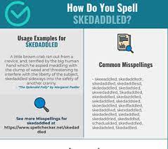 Dan guthrie, columnist for the daily courier in grants pass, ore., was fired by publisher dennis mack after saying bush skedaddled in air force one the day of the attacks. Correct Spelling For Skedaddled Infographic Spellchecker Net