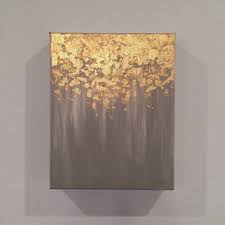 24 karat gold leaf and some mica watercolors to soften the edges. 58 Ideas Painting Ideas On Canvas Abstract Gold Leaf For 2019