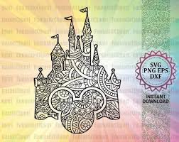 Mickey Mouse Castle Svg Mickey Mouse Castle Shirt Svg Disney Etsy In 2020 Mandala Svg Disney Font Free Minnie Mouse Clipart