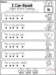 10 Free Sight Word Fluency Phrases This Pack Is Great For Beginning Readers Or Struggling Readers In Pre K K Sight Words Kindergarten Sight Word Fluency Words