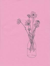 Title original engraving view of melb. Minimalist Aesthetic Flower Drawing Wallpaper