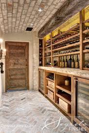 Wine Cellar With Herringbone Stone Floor This Would Be An Okanagan Home Owners Dream Choose Bill Hubbard At Home Wine Cellars Wine Room Wine Cellar Design