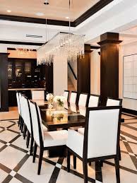 Black And White Dining Room 30 Amazing Crystal Chandeliers Ideas For Your Home Formal Dining Room Sets Black And White Dining Room White Dining Room