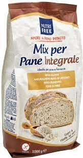 Farina 00 e assorbimento d'acqua Nutrifree Mix Per Pane Integrale 1 Kg