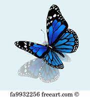 Free Art Print Of Butterfly Of Blue Color On A White 3d Butterfly Tattoo Blue Butterfly Tattoo Butterfly Tattoos Images