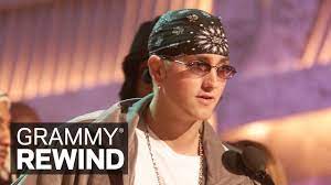 Eminem with glasses on