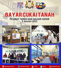 Cukai tanah is issued by pejabat tanah dan galian johor. Cukai Tanah Johor