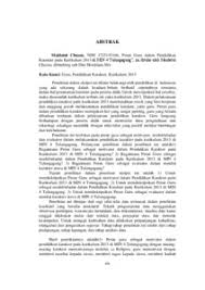 Peran Guru Dalam Pendidikan Karakter Pada Kurikulum 2013 Di Min 4 Tulungagung Institutional Repository Of Iain Tulungagung