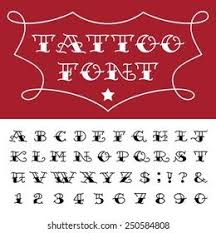 Maybe you would like to learn more about one of these? Alphabet Tattoo Vector Font Type Letters Stock Vector Royalty Free 250584811 In 2021 Tattoo Fonts Alphabet American Style Tattoo Lettering Alphabet