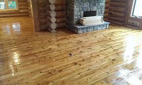 Circle sawn flooring, along with other rough sawn flooring products, is easier to install than standard flat hardwood floors. Montana Buckboard Fir Hardwood Flooring