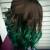 Short Green Ombre Hair