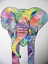 Unique E L E P H A N T Original Art Print 8 Sharpie Art Elephant Art Original Art