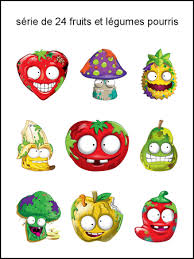 Jg Collection De Fruits Et Legumes Pourris Smiley Emoticone Clipart Cartoon Fond Transparent Mario Characters Character Fictional Characters