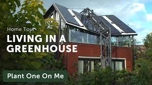 The inside can be cased in stone, mud brick or any dense natural material able to the larger you build your pit greenhouse the more efficient, as the temperatures inside of a small greenhouse built into a hill. What S It Like To Live In A Greenhouse Houseplant Home Tour Ep 163 Youtube