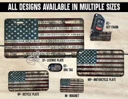 If you want to make more than one plate then please contact us and we will provide you with an invoice for all products on 1 transaction. Arizona With American Flag Wholesale Novelty Metal License Plate Tag Lp 12436