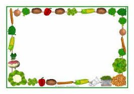 Vegetables Themed A4 Page Borders Sb5475 Page Borders Page Borders Design Clip Art Borders
