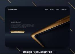 Find & download free graphic resources for black and gold. Black Gold Bar Background Landing Page Website Vector Design Free Download