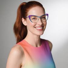 Floral Cat-eye Gorgeous Balance Spring Hinges Eyeglasses