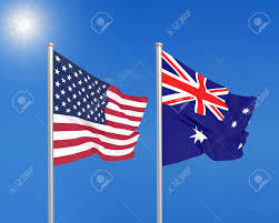 Convict eyes on the land of liberty. United States Of America Vs Australia Thick Colored Silky Flags Of America And Australia 3d Illustration On Sky Background Illustration Stock Photo Picture And Royalty Free Image Image 125013047