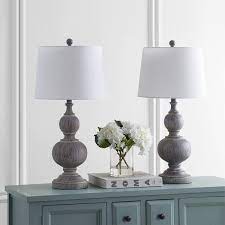 Ephraim Single Light Table Lamps Set Of 2 Faux Wood Table Lamp Sets Grey Table Lamps Led Table Lamp