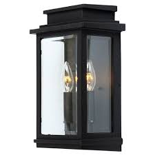 Artcraft Fremont Black Two Light Outdoor Wall Sconce Bellacor In 2020 Outdoor Wall Sconce Black Outdoor Lights Outdoor Wall Lighting