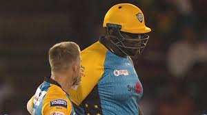 World heaviest cricketers cornwall smashing 80 runs (43 balls) with 6 huge sixes vs barbados tridents, cpl t20 2017 Caribbean Premier League 2018 Rahkeem Cornwall Smashes Fifty With David Warner